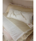 Conjunto cuna topitos beige