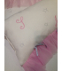 Conjunto cuna tul rosa + cambiador