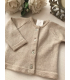 Chaqueta 2 pompones Camel