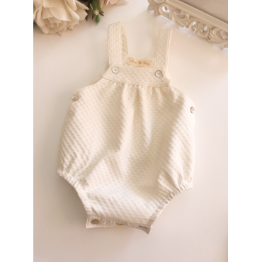 Pelele tirantes beige