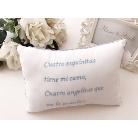 Cushion embroidered
