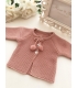 Chaqueta rosa bebé
