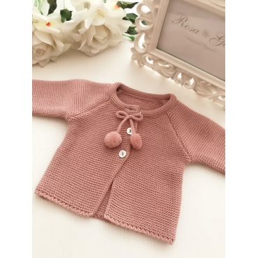 Chaqueta rosa bebé