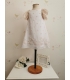 Vestido flores drapeadas