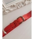 Cinturón hilo de plata ROJO