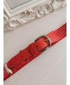 Cinturón hilo de plata ROJO