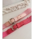 Cinturón hilo de plata FUCSIA
