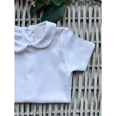 Body cuello bebé, manga corta