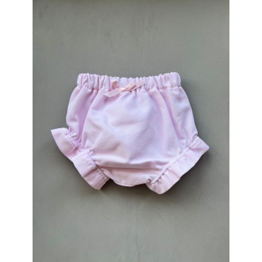 Braguita piqué nido rosa bebé