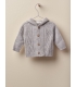 Chaqueta capucha borla