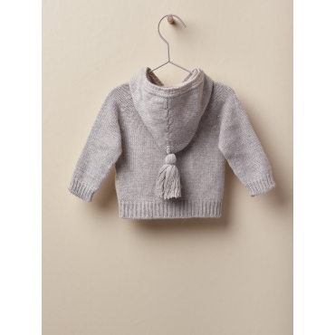Chaqueta capucha borla