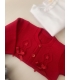 Chaqueta boletiro roja pasacintas lazos