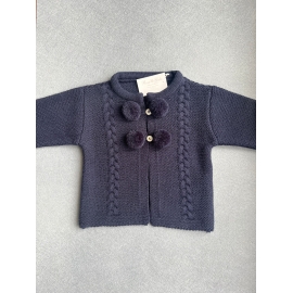 Chaqueta marino 4 pompones