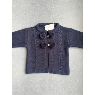 Chaqueta marino 4 pompones