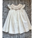 Faldón vestido bordado a mano - COLECCIÓN ARTESANAL