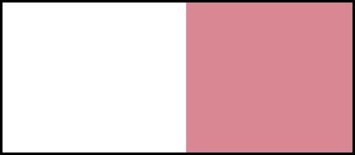 blanco/rosa empolvado